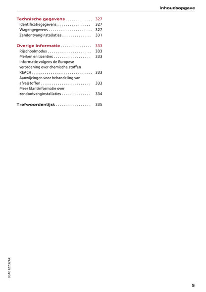 2021-2022 Audi Q3/RS Q3 Owner's Manual | Dutch