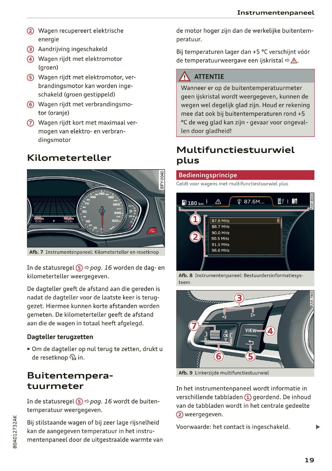 2020 Audi Q5 Owner's Manual | Dutch