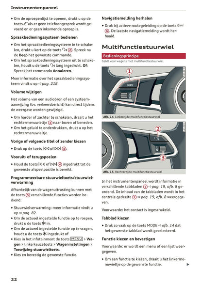 2020 Audi Q5 Owner's Manual | Dutch