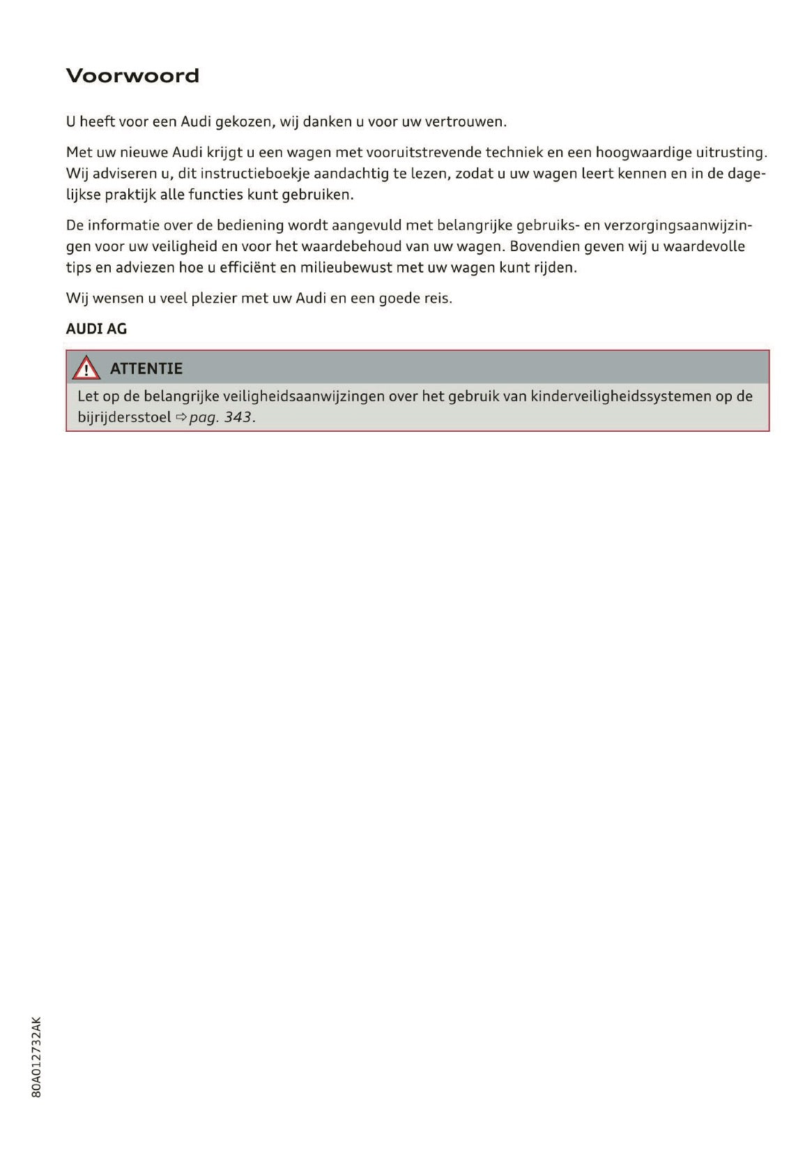 2020 Audi Q5 Owner's Manual | Dutch
