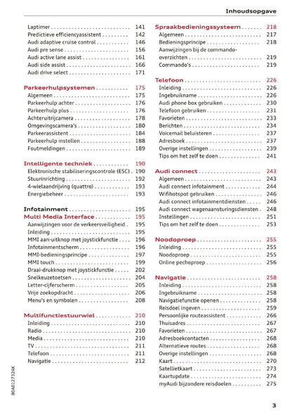 2020 Audi Q5 Owner's Manual | Dutch