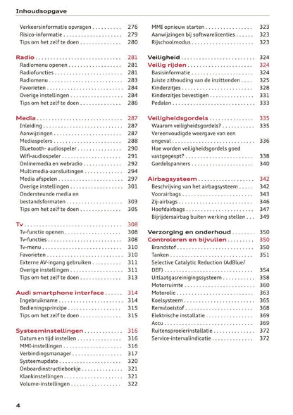 2020 Audi Q5 Owner's Manual | Dutch