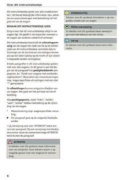 2020 Audi Q5 Owner's Manual | Dutch