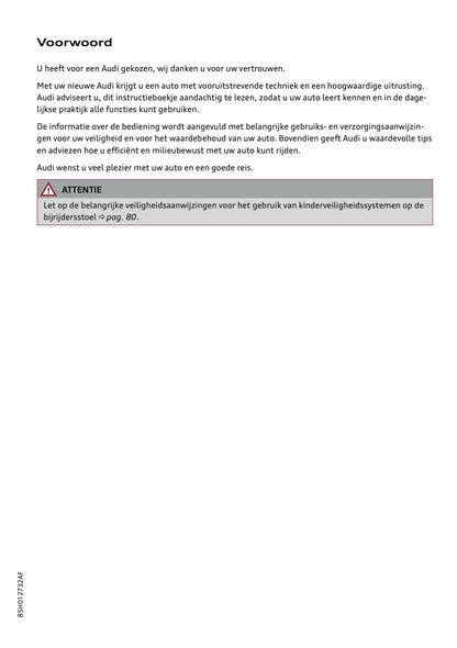 2025 Audi Q6 e-tron Owner's Manual | Dutch