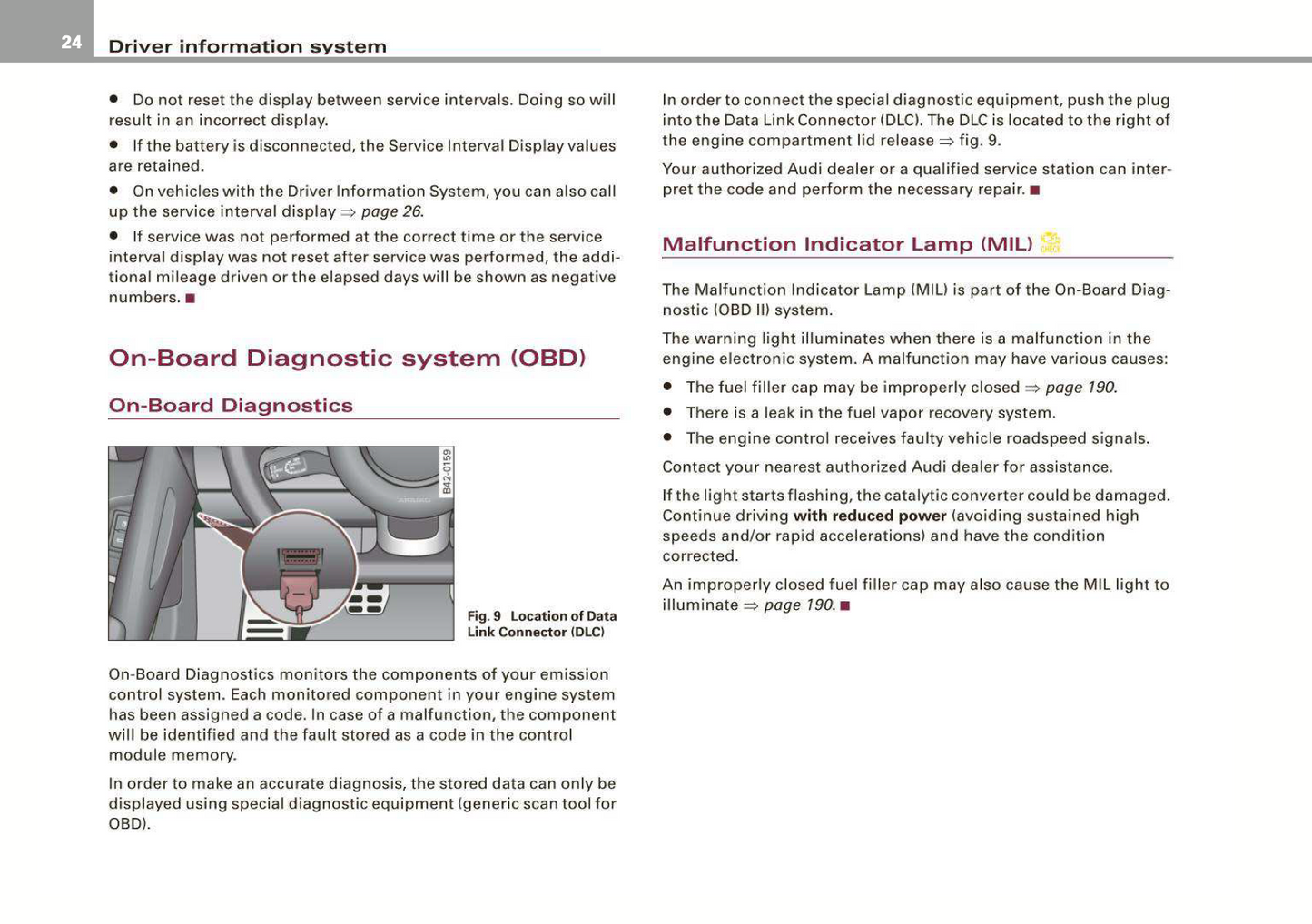 2009 Audi R8 Owner's Manual | English