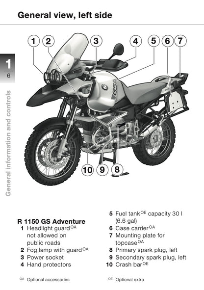 2003 BMW R 1150 GS Owner's Manual | English