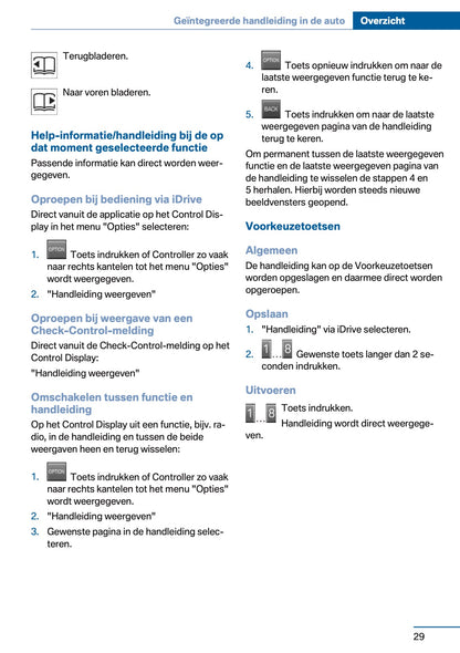 2016 BMW 1 Series Owner's Manual | Dutch