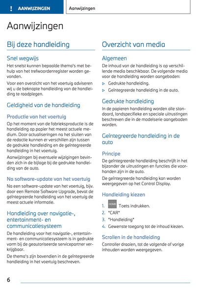2024 BMW 1 Series Owner's Manual | Dutch