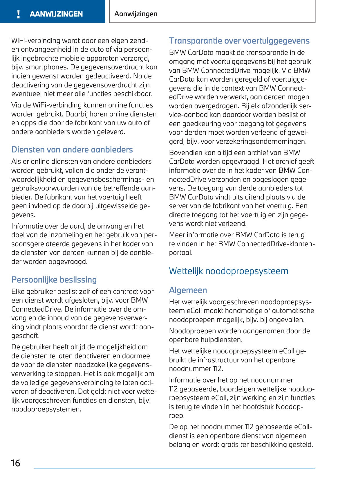 2023-2024 BMW 2 Series Active Tourer Plug-in-Hybrid Owner's Manual | Dutch