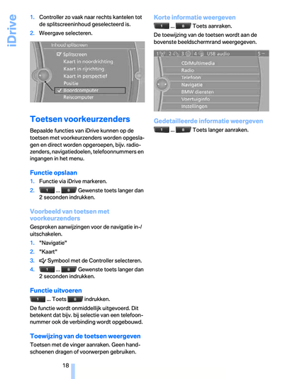 2009 BMW 3 Series Coupé/Cabrio Owner's Manual | Dutch