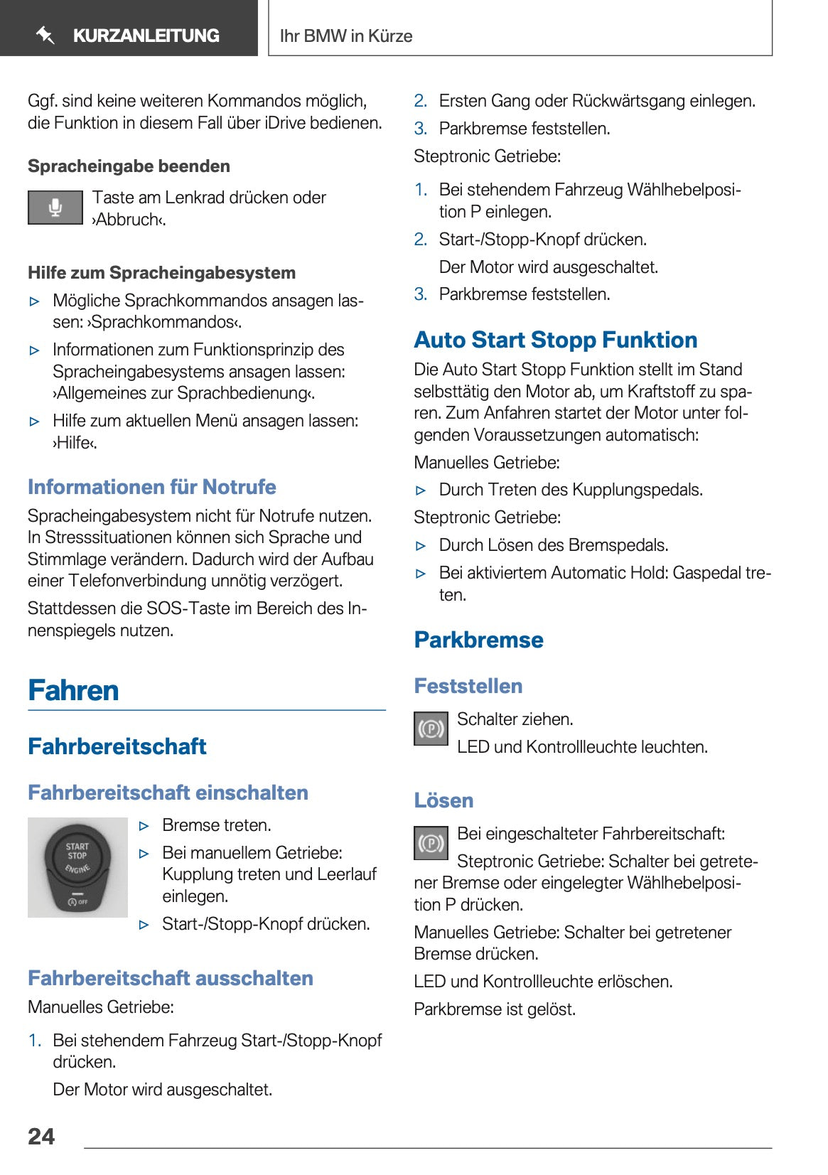 2018 BMW 5 Series Touring Owner's Manual | German