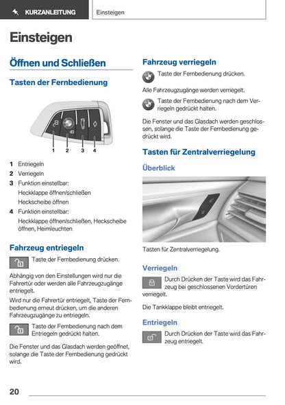 2019 BMW 5 Series Touring Owner's Manual | German