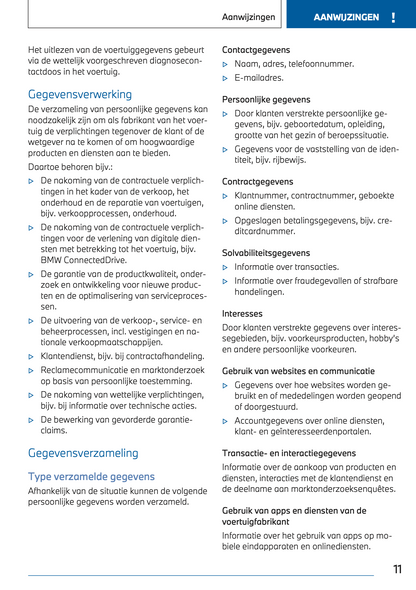 2022-2023 BMW i7 Owner's Manual | Dutch