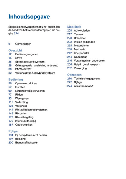 2017 BMW 2 Series 225xe Owner's Manual | Dutch