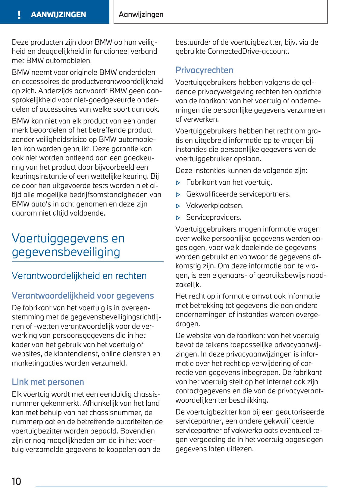 2023-2024 BMW X1 Plug-in-Hybrid Owner's Manual | Dutch