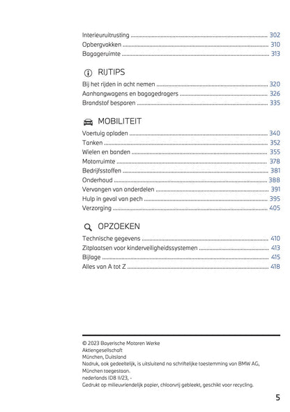 2023-2024 BMW X1 Plug-in-Hybrid Owner's Manual | Dutch