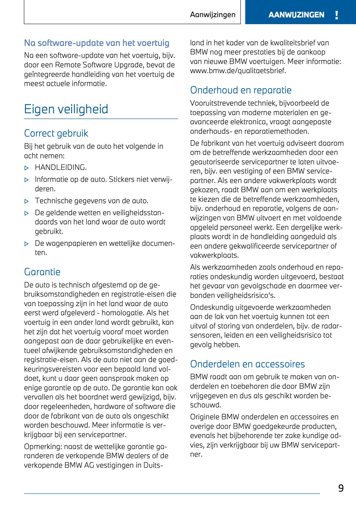 2023-2024 BMW X1 Plug-in-Hybrid Owner's Manual | Dutch