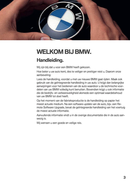 2020-2021 BMW X3 Owner's Manual | Dutch