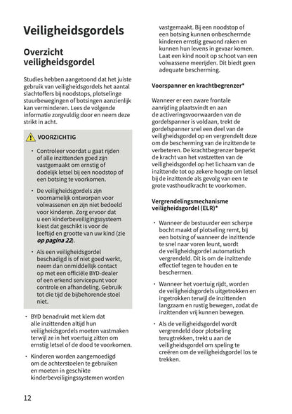 2026 BYD Dolphin G DM-i Owner's Manual | Dutch