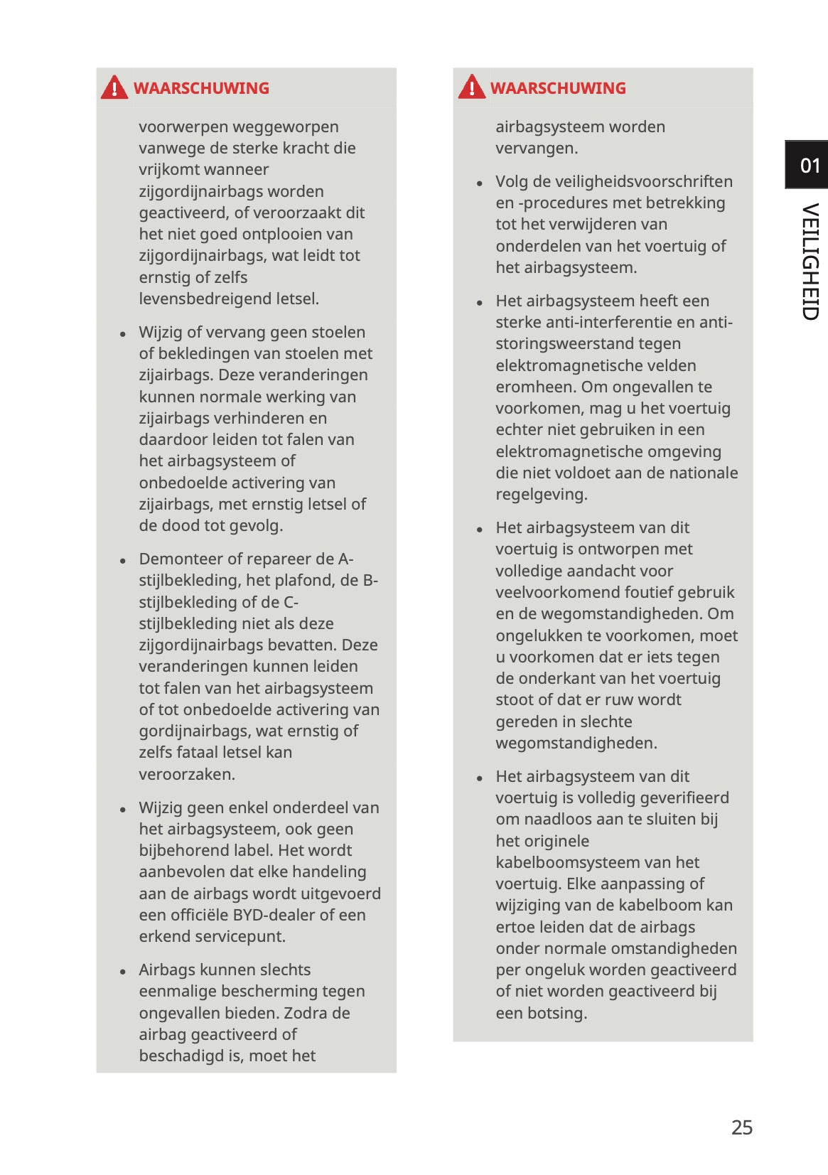 2023-2026 BYD Seal U EV Owner's Manual | Dutch