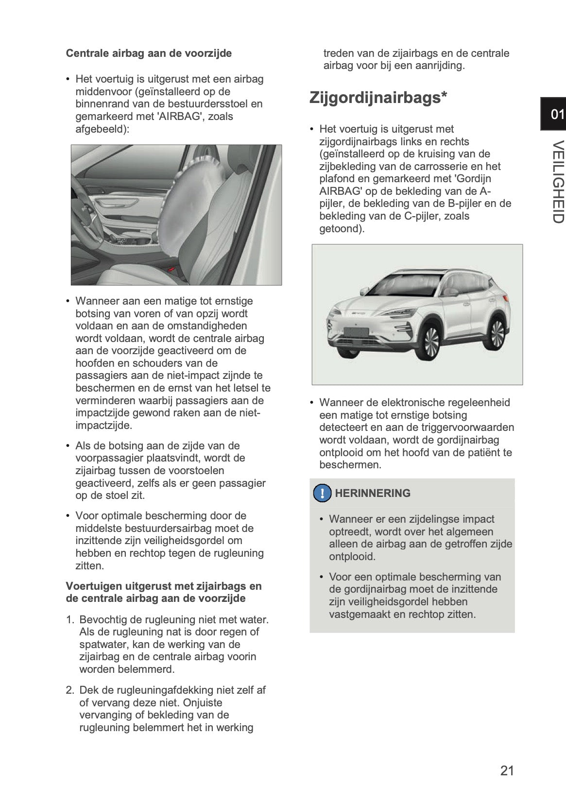 2024-2026 BYD SEAL U DM-i Owner's Manual | Dutch