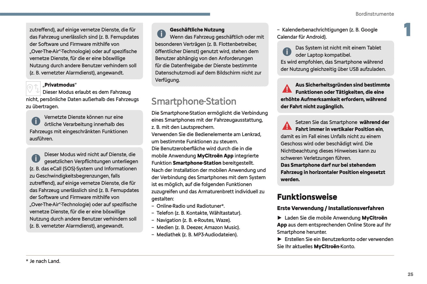 2024-2025 Citroën C3 Aircross Owner's Manual | German