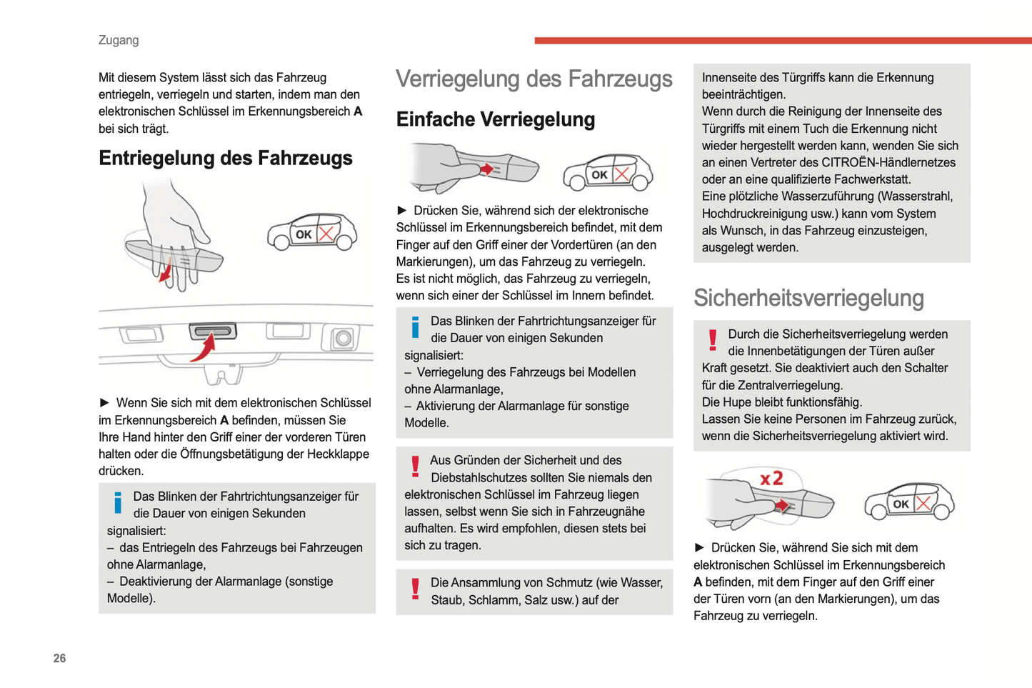 2022-2024 Citroen C3 Manuel du propriétaire | Allemand