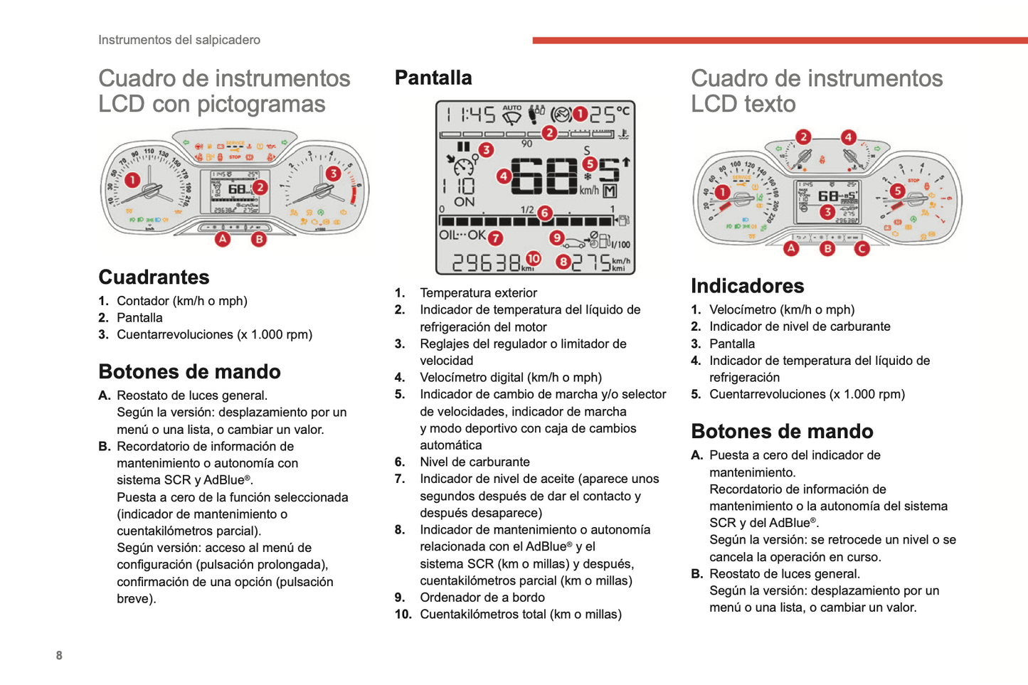 2022-2024 Citroën C3 Owner's Manual | Spanish