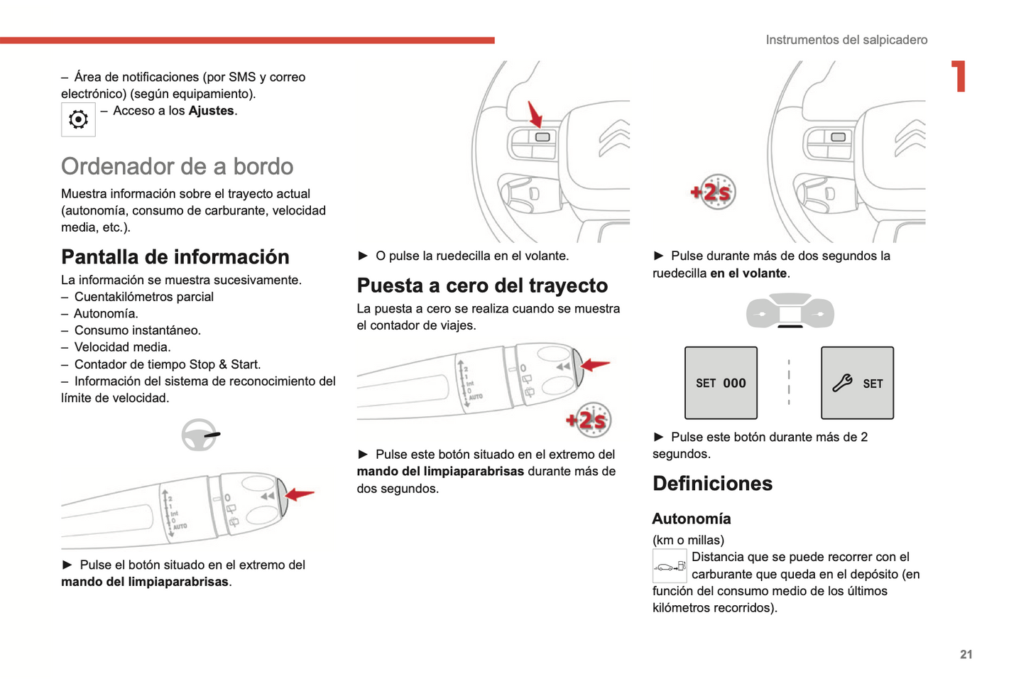 2022-2024 Citroën C3 Owner's Manual | Spanish