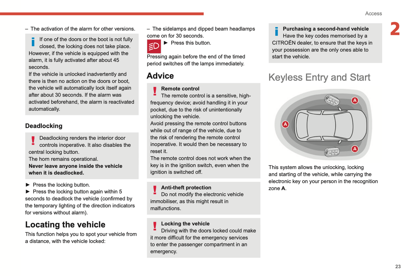 2022-2024 Citroën C3 Owner's Manual | English