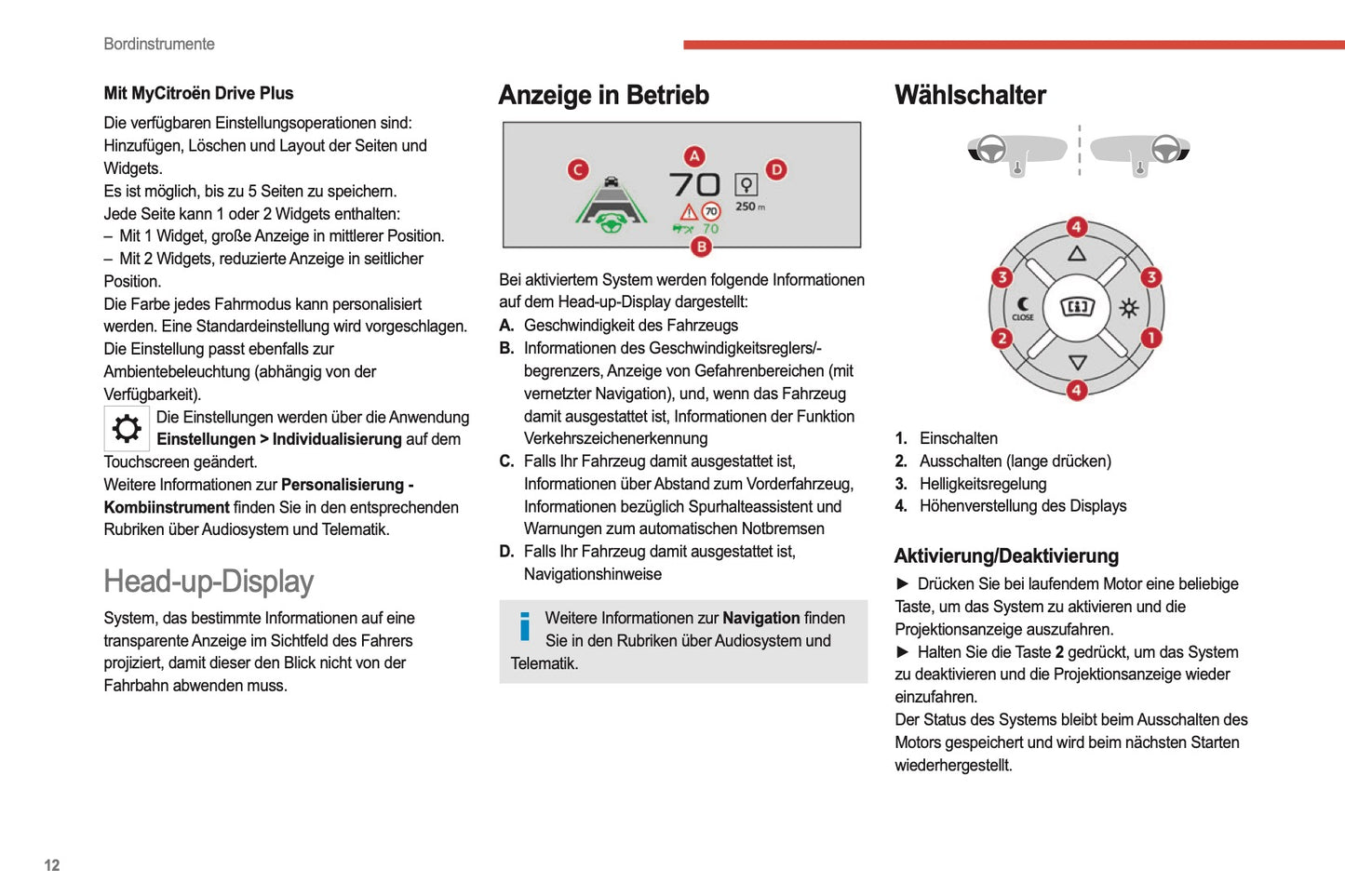 2022-2024 Citroën C4/C4 X Owner's Manual | German