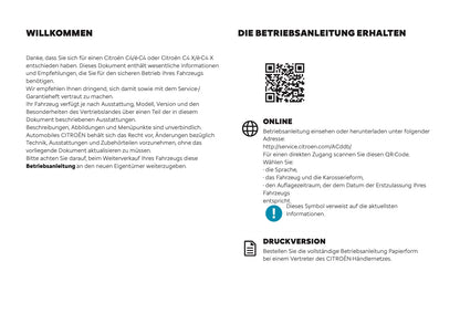 2026 Citroën C4/C4 X Owner's Manual | German
