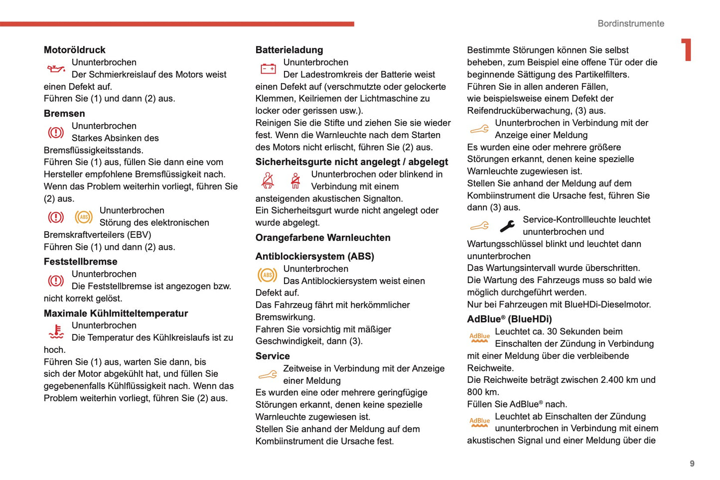 2019-2021 Citroën C4 Cactus Owner's Manual | German