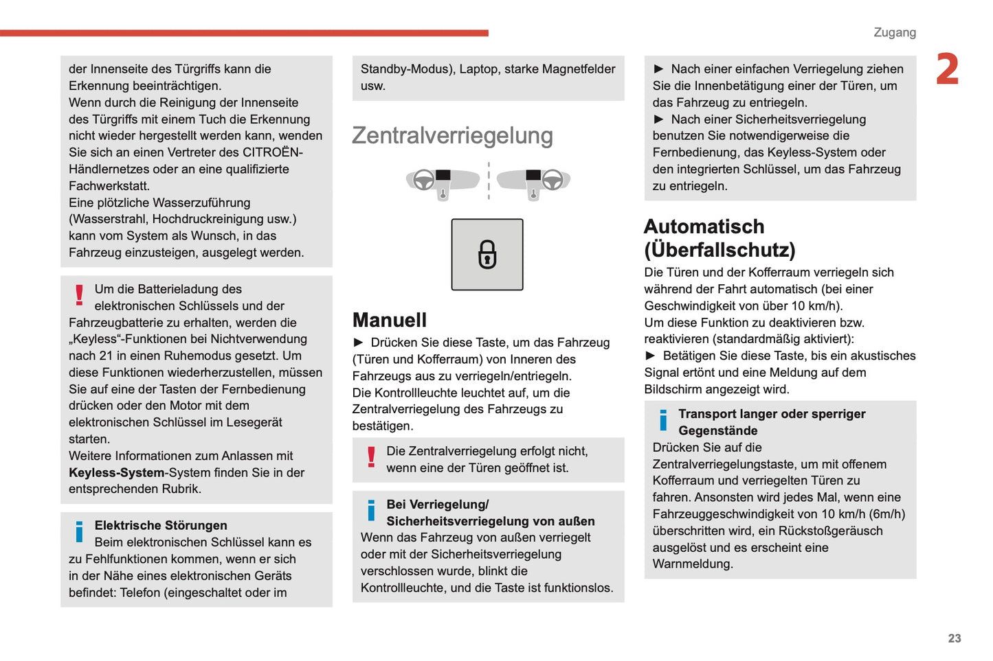 2019-2021 Citroën C4 Cactus Owner's Manual | German