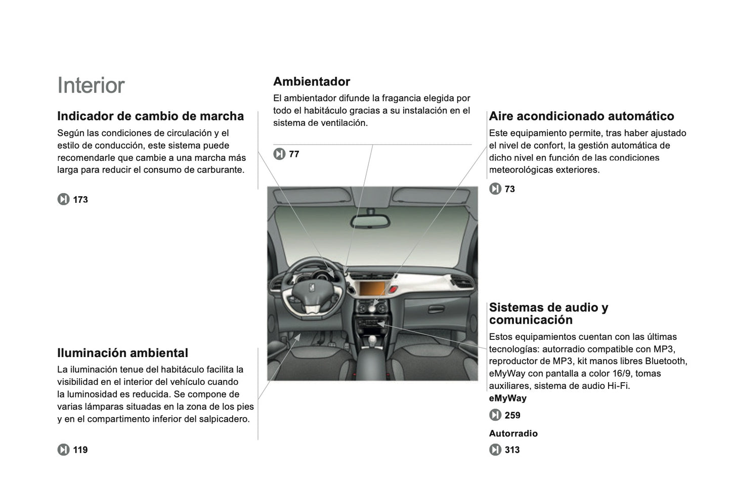 2013-2014 Citroën DS3 Owner's Manual | Spanish