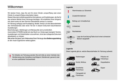 2021-2024 Citroën Jumper/Relay Owner's Manual | German