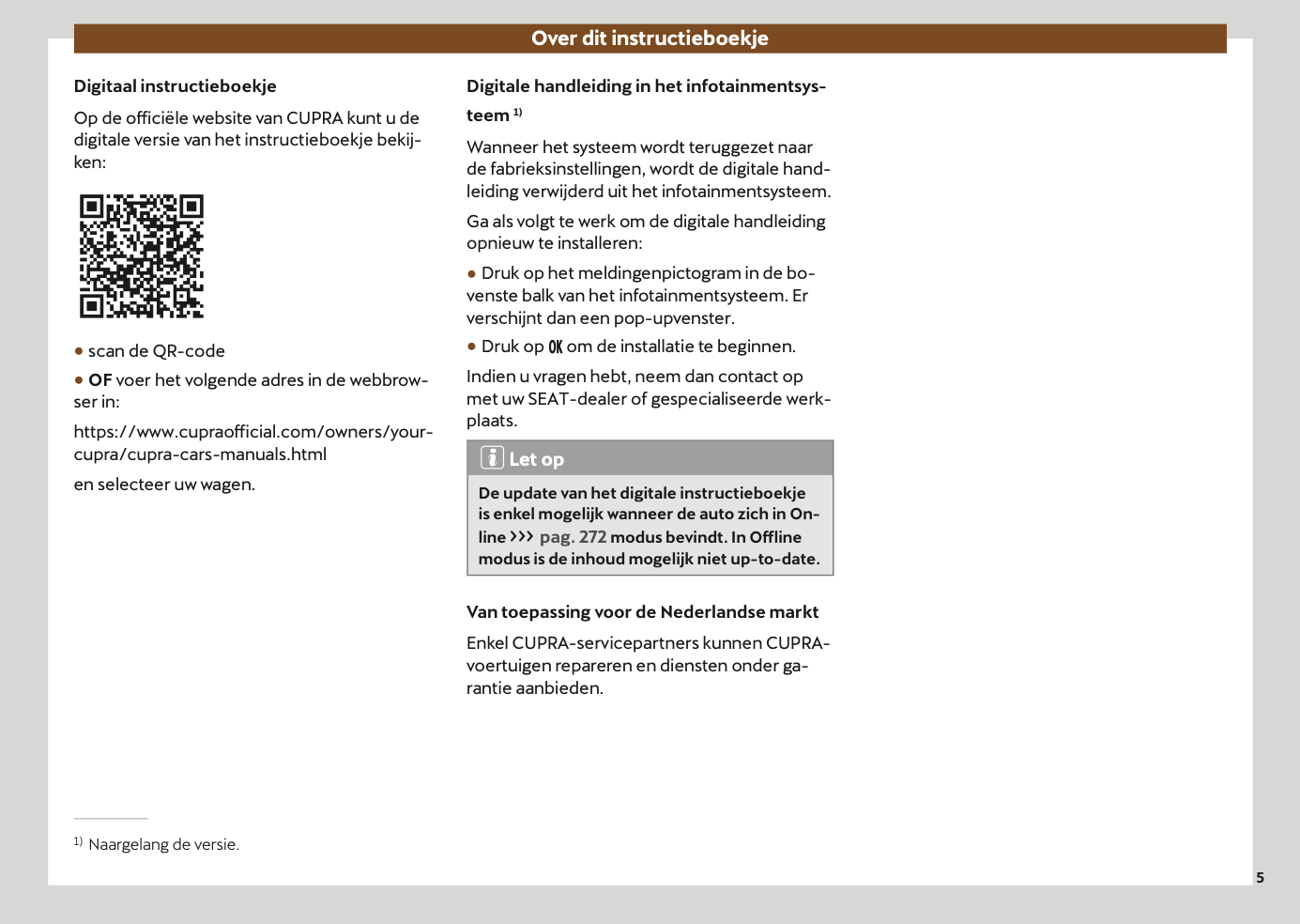 2024-2025 Cupra Leon Owner's Manual | Dutch