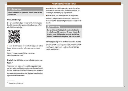 2025-2026 Cupra Terramar Owner's Manual | Dutch
