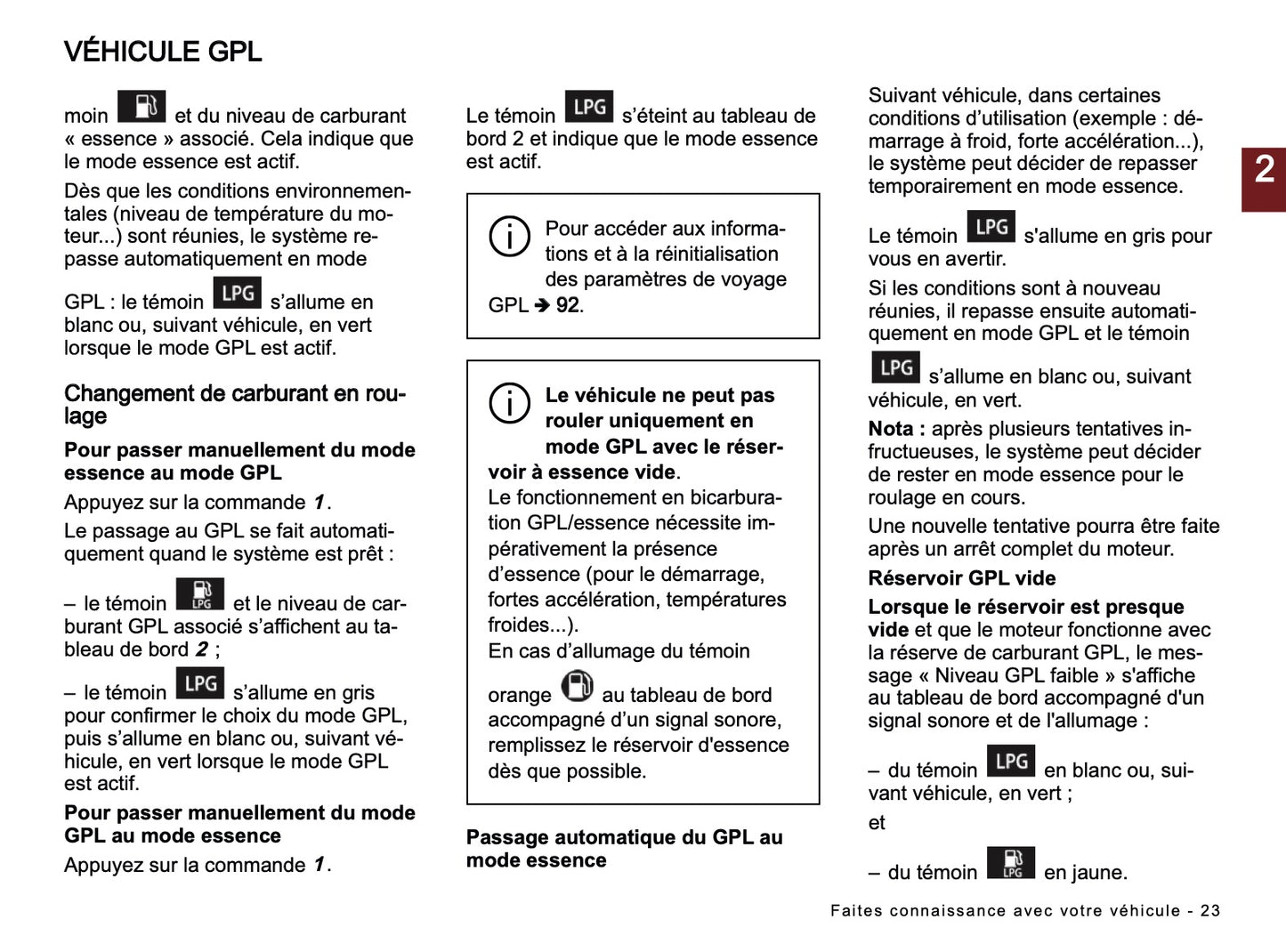 2025-2026 Dacia Sandero/Sandero Stepway Manuel du propriétaire | Français