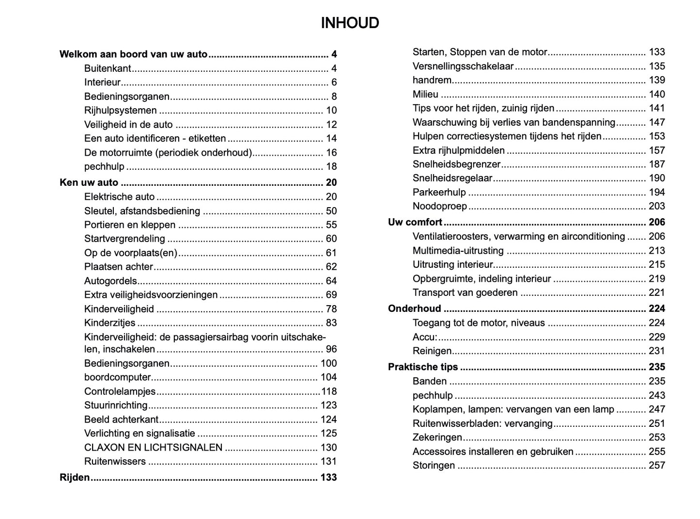 2026 Dacia Spring Electric Owner's Manual | Dutch