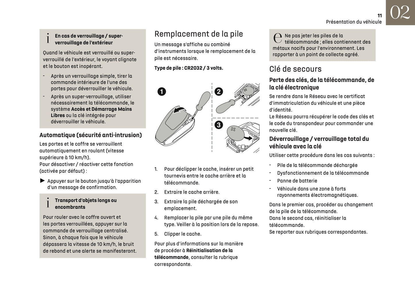 2025 DS Automobiles DS 3 Owner's Manual | French