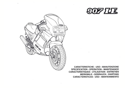 1991 Ducati 907 I.E. Manuel du propriétaire | Anglais