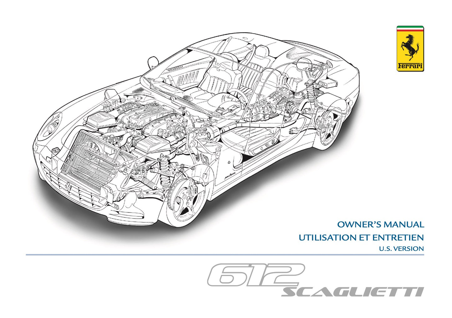 2005 Ferrari 612 Scaglietti Owner's Manual | English US