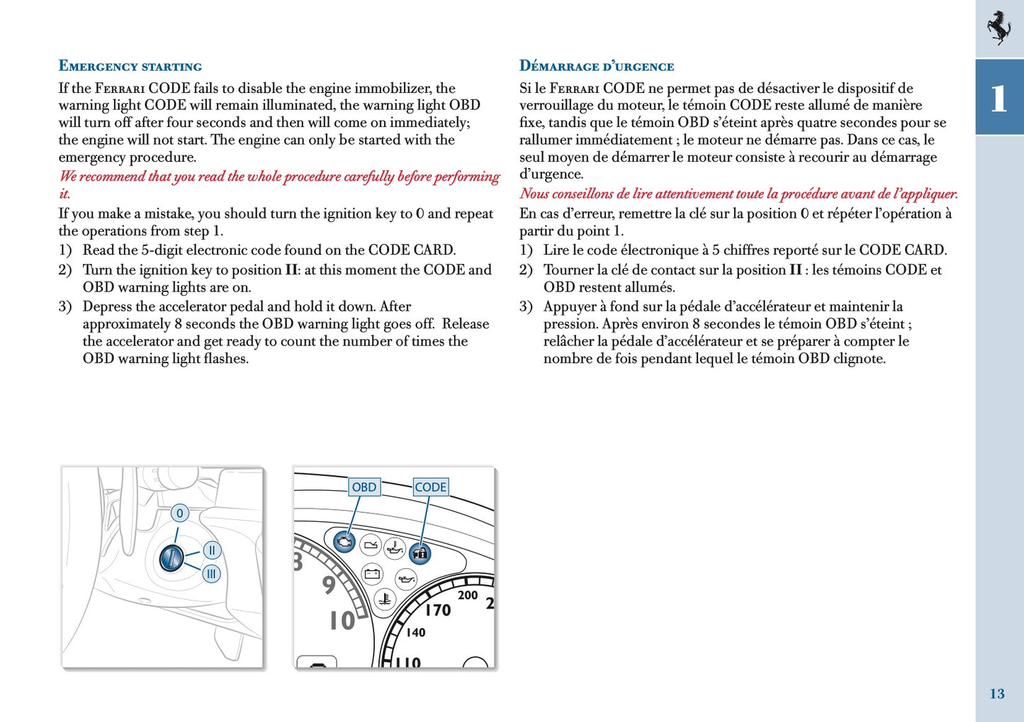 2005 Ferrari 612 Scaglietti Owner's Manual | English US
