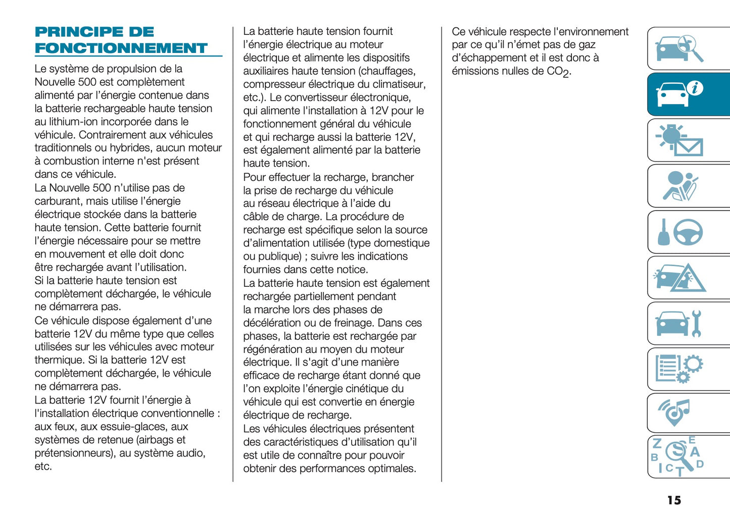 2025 Fiat 500e Manuel du propriétaire | Français