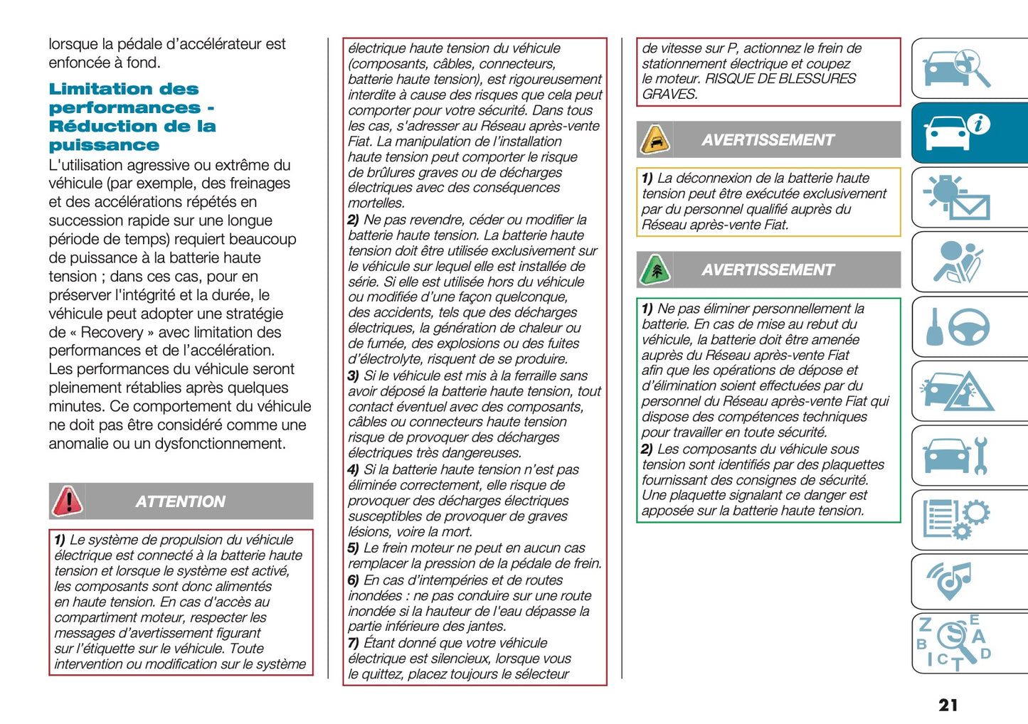 2025 Fiat 500e Manuel du propriétaire | Français