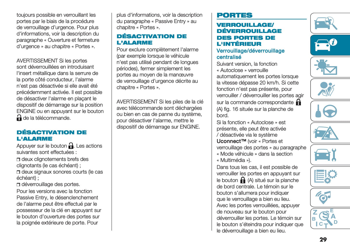 2025 Fiat 500e Manuel du propriétaire | Français