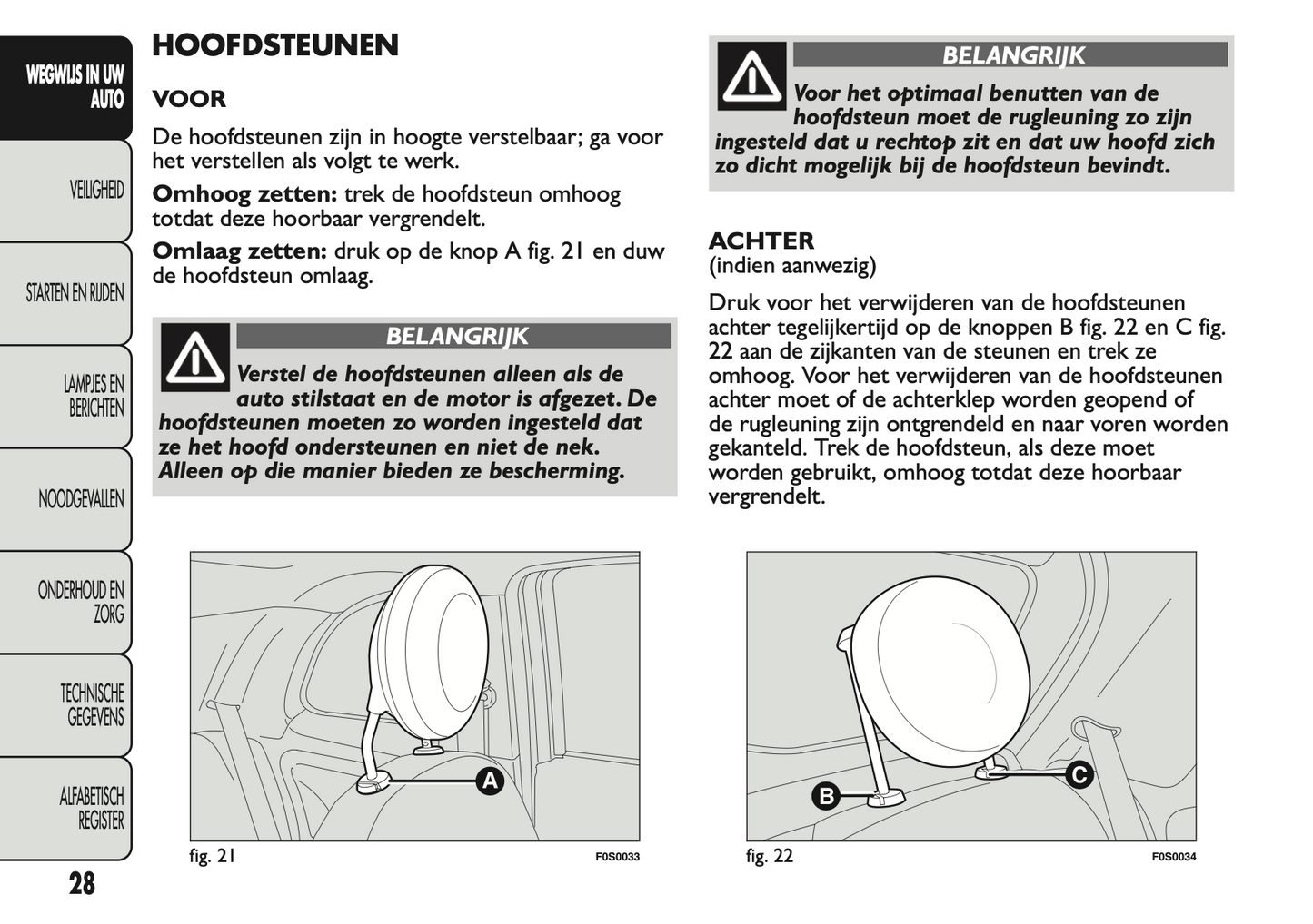 2011 Fiat 500 Owner's Manual | Dutch