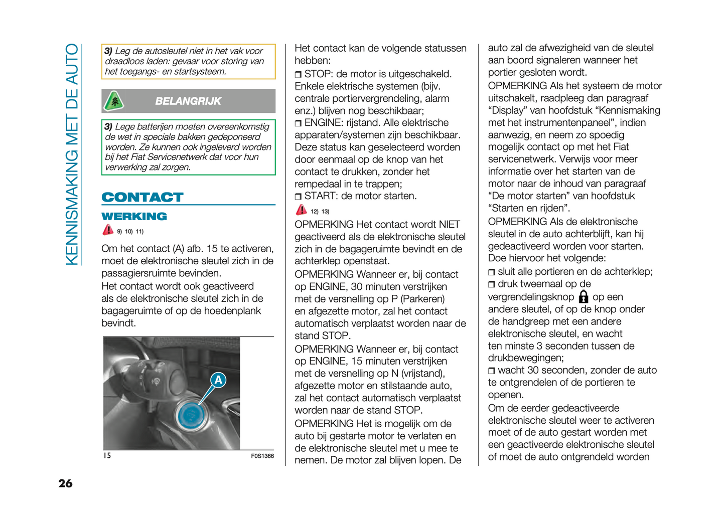 2024 Fiat 500e Owner's Manual | Dutch