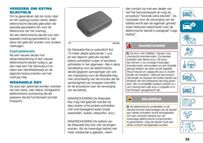 2025 Fiat 500e Owner's Manual | Dutch